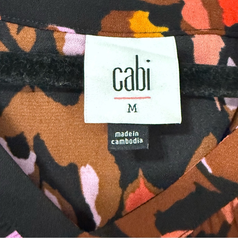 Cabi Style #4454 Sleeveless Monarch Dress Size M - Brown, Pink & Orange - Picture 2 of 8